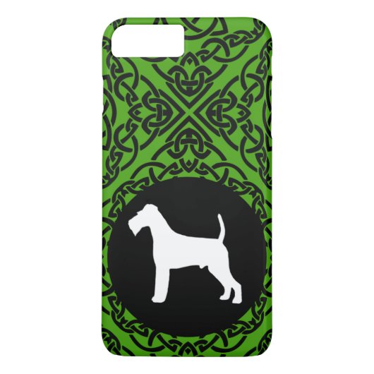 Irish Terrier met Celtic Knot Design Case-Mate iPhone Case (Achterkant)