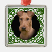 Irish Terrier Metalen Ornament (Voorkant)