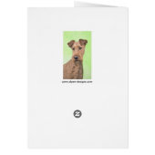 Irish Terrier Painting - Cute Original Dog Art (Achterkant)