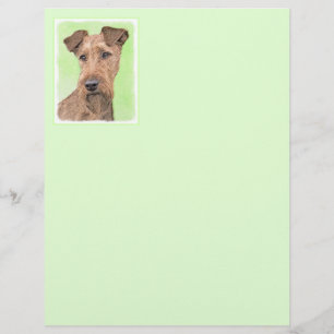 Irish Terrier Painting - Cute Original Dog Art