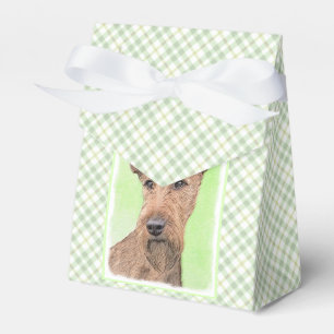 Irish Terrier Painting - Cute Original Dog Art Bedankdoosjes