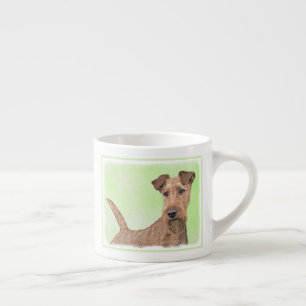 Irish Terrier Painting - Cute Original Dog Art Espresso Kop