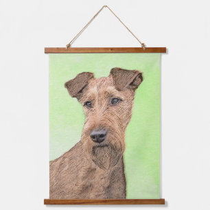 Irish Terrier Painting - Cute Original Dog Art Hangend Wandkleed