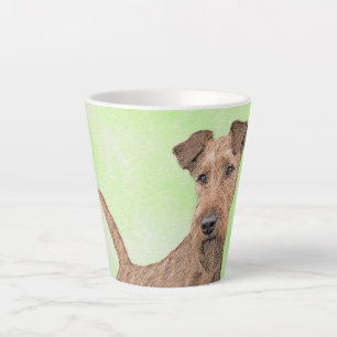 Irish Terrier Painting - Cute Original Dog Art Latte Mok