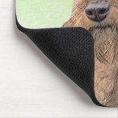 Irish Terrier Painting - Cute Original Dog Art Muismat (Hoek)