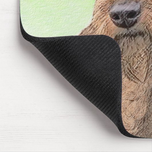 Irish Terrier Painting - Cute Original Dog Art Muismat (Hoek)