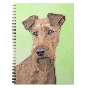 Irish Terrier Painting - Cute Original Dog Art Notitieboek