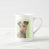 Irish Terrier Painting - Cute Original Dog Art Porselein Kop (Rechts)