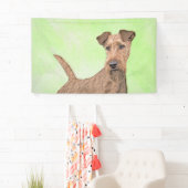 Irish Terrier Painting - Cute Original Dog Art Spandoek (Insitu)