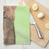 Irish Terrier Painting - Cute Original Dog Art Theedoek (Quarter Fold)