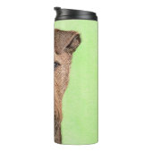 Irish Terrier Painting - Cute Original Dog Art Thermosbeker (Geroteerd rechts)