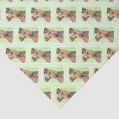 Irish Terrier Painting - Cute Original Dog Art Tissuepapier (Detail)