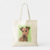 Irish Terrier Painting - Cute Original Dog Art Tote Bag (Achterkant)