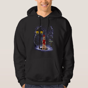Irish Terrier Santa Snow Kerstmis Light Winter Pa Hoodie
