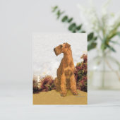 Irish Terrier Seaside Briefkaart (Staand voorkant)