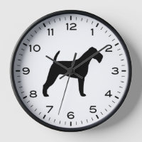 Irish Terrier Silhouette met cijfers en notulen