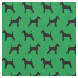 Irish Terrier Silhouette Stof