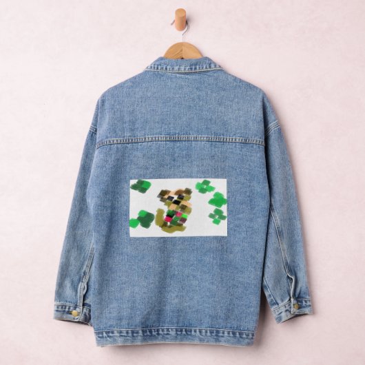 Irish terrier St Patrick's day fun Denim Jacket (Hangar)