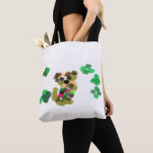  Irish terrier St Patrick's day fun Tote Bag (Dichtbij)