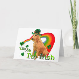 Irish Terrier St Patricks Day Kaart