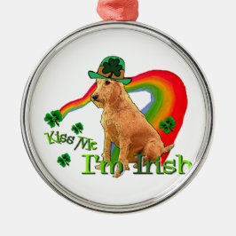 Irish Terrier St Patricks Day Metalen Ornament