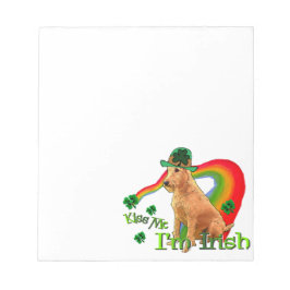 Irish Terrier St Patricks Day Notitieblok