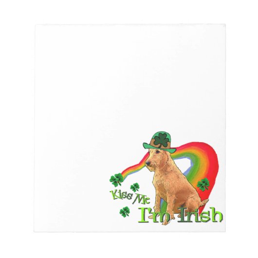 Irish Terrier St Patricks Day Notitieblok (Voorkant)