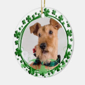 Irish Terrier St. Patrick's Day Ornament (Links)