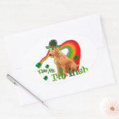 Irish Terrier St Patricks Day Ovale Sticker (Envelop)