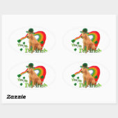 Irish Terrier St Patricks Day Ovale Sticker (Vel)