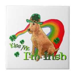 Irish Terrier St Patricks Day Tegeltje