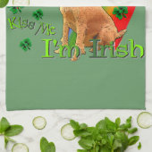 Irish Terrier St Patricks Day Theedoek (Gevouwen)