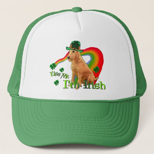 Irish Terrier St Patricks Day Trucker Pet (Voorkant)