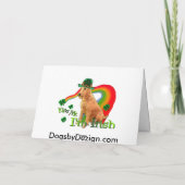 Irish Terrier St. Patricks Kaart (Achterkant)