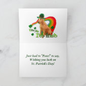 Irish Terrier St. Patricks Kaart (Binnen)