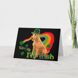 Irish Terrier St. Patricks Kaart