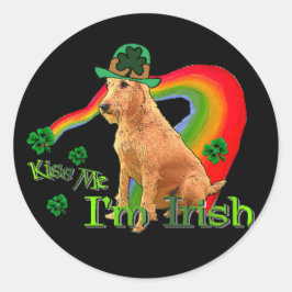 Irish Terrier St. Patricks Ronde Sticker