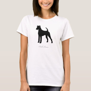 Irish Terrier T-shirt (zwart silhouette)