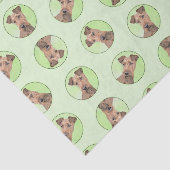 Irish Terrier Tissuepapier (Detail)