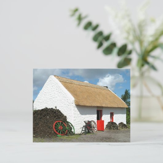 Irish Thatched Cottage Briefkaart (Staand voorkant)