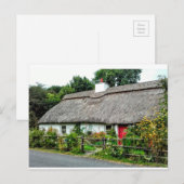 Irish Thatched cottage briefkaart (Voorkant / Achterkant)