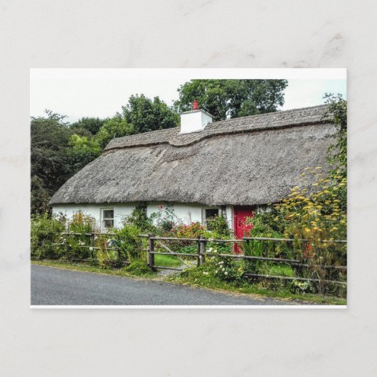 Irish Thatched cottage briefkaart (Voorkant)