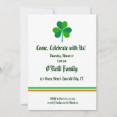 Irish themed Invitation Kaart (Voorkant)