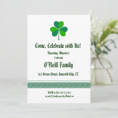 Irish themed Invitation Kaart (Staand voorkant)