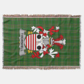 Irish Thornhill Coat of Arms Family Crest Ireland Deken (Voorkant)