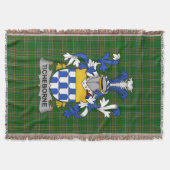 Irish Ticheborne Wapenschild Familie Crest Irelan Deken (Voorkant)