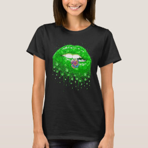 Irish Tie Dye Leopard Shamrock Patrick's Day Green T-shirt