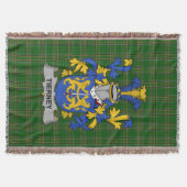 Irish Tierney of O_Tierney wapenschild Familie Aut Deken (Voorkant)