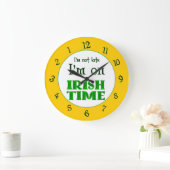 Irish Time Backwards Numbers Clock Grote Klok (Huis)