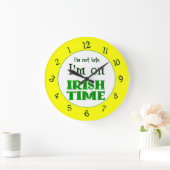 Irish Time Backwards Numbers Clock Grote Klok (Huis)